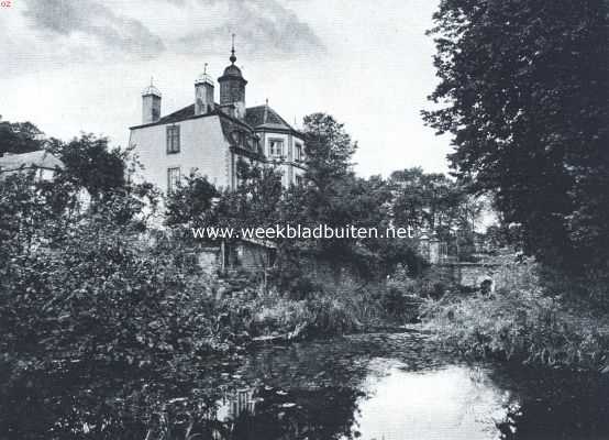 Limburg, 1918, Sittard, Het kasteel van Obbicht, van ter zijde gezien