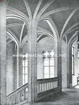 Belgi, 1918, St. Niklaas, Sint Nicolaas. Trapportaal in het Stadhuis