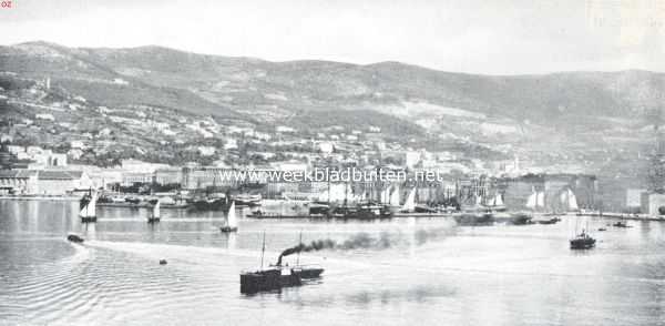 De haven van de door de Italianen bezette stad Trist