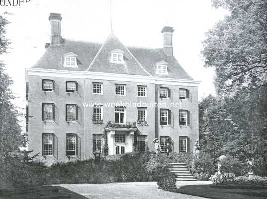 Utrecht, 1918, Amerongen, Het Huis te Amerongen, waar Wilhelm von Hohenzollern, voormalig Duitsch keizer, voorloopig verblijft