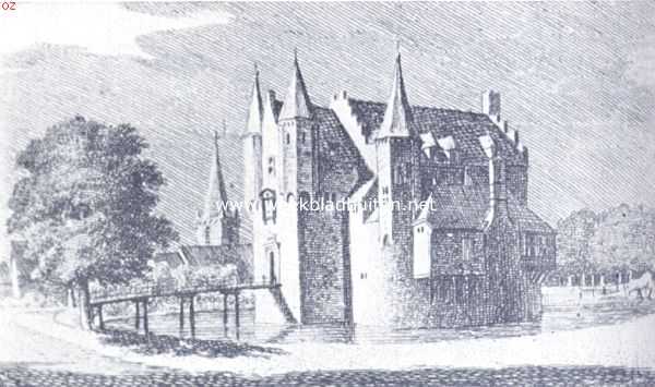 Zeeland, 1918, Dreischor, Dreischor. Het kasteel Windenburg, in 1837 voor afbraak verkocht