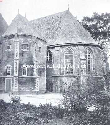 Dreischor. Koor en sacristy van de kerk