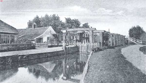 Zuid-Holland, 1918, Rotterdam, De Rotte en haar omgeving. Het Bergsche Verlaat onder Hillegersberg