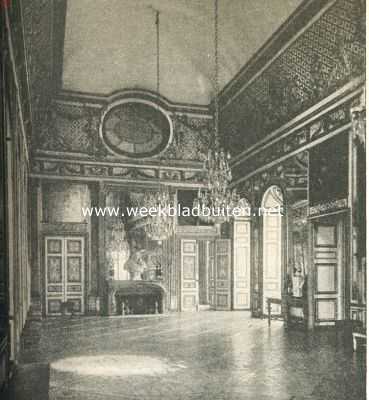Frankrijk, 1919, Versailles, Versailles en Trianon. De Salon de L'Oeuil du Boeuf in het Slot van Versailles