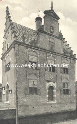 Noord-Holland, 1919, Jisp, Het Raadhuis te Jisp, gezien van het Noordoosten