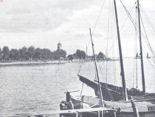 Noord-Holland, 1919, Durgerdam, De dorpen over 't IJ. Gezicht op Durgerdam, met het torentje der 