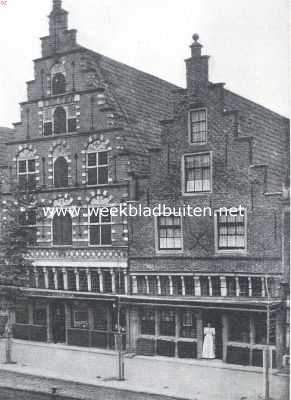 Noord-Holland, 1919, Alkmaar, Alkmaar. Huizen aan het Luttik-Oudorp. Links het huis 