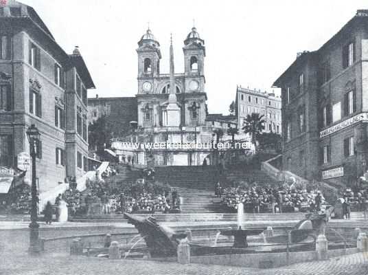 Itali, 1919, Rome, Pleinen en monumenten van Rome. De 