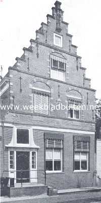Noord-Holland, 1919, Enkhuizen, Gevel aan de Nieuwe Westerstraat te Enkhuizen