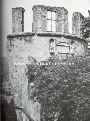 Duitsland, 1919, Heidelberg, Het stervende Heidelberger Slot. De Dikke Toren van het Heidelberger Slot