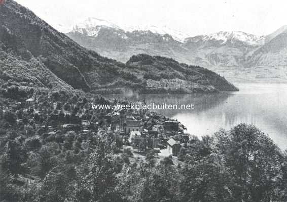 Zwitserland, 1919, Vitznau, Het Vierwaldsttter-meer. Het Vierwaldsttter-meer bij Vitznau