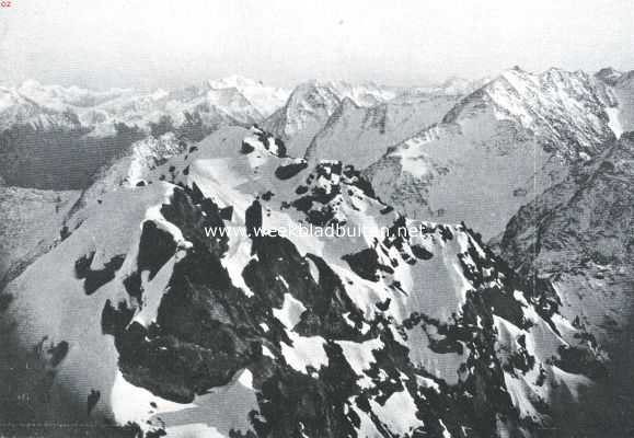 Zwitserland, 1919, Onbekend, Het Vierwaldsttter-meer. De toppen van den Pilatus in den winter