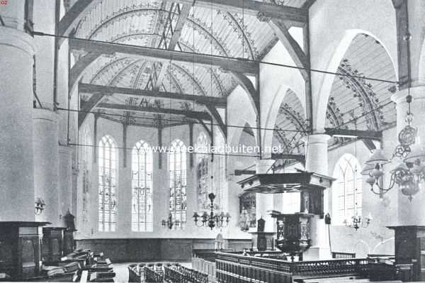 Noord-Holland, 1919, Schermerhorn, De kerk te Schermerhorn, inwendig