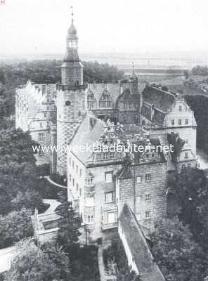 Polen, 1919, Olesnica, Het Slot Oels in Silezi, door den Duitsche staat de ex-kroonprins als verblijfplaats aangewezen