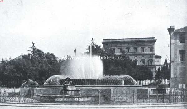 Itali, 1919, Rome, De fonteinen van Rome. De vroegere Aqua Marcia-fontein