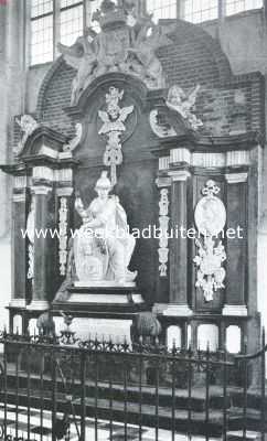 Noord-Holland, 1919, Oosthuizen, Oosthuizen en zijn kerk. Praalgraf ter eere van Francois van Bredehoff in de kerk te Oosthuizen