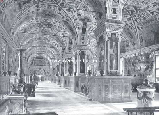 Itali, 1920, Rome, Rome, de stad der paleizen. De bibliotheek in het Vaticaan