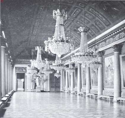 Frankrijk, 1920, Compigne, Het slot van Compigne. De feestzaal