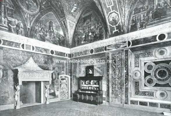 Itali, 1920, Rome, Rome, de stad der paleizen. De Sala della Scienze in het Vaticaan