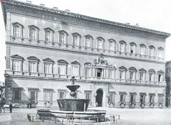 Itali, 1920, Rome, Rome, de stad der paleizen. Het Palazzo Farnese