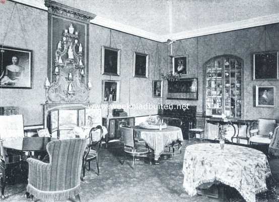 Gelderland, 1920, Ophemert, Het Huis te Ophemert. De salon