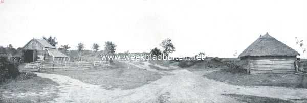 Drenthe, 1920, Diever, Diever en Dwingelo. Landweg bij Diever