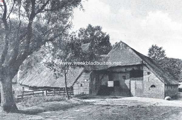 Drenthe, 1920, Dwingelo, Diever en Dwingelo. Boerderij te Dwingelo