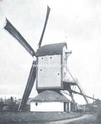 Gelderland, 1920, Scherpenzeel, Onze windmolen-typen. Gesloten standerdmolen. De molen te Scherpenzeel