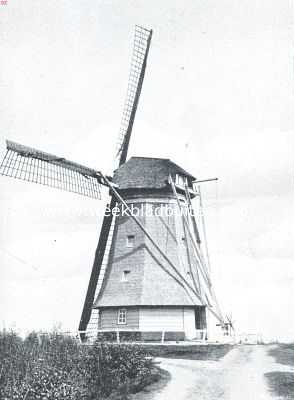 Gelderland, 1920, Lunteren, Onze windmolen-typen. Lage bovenkruier. Korenmolen bij Lunteren