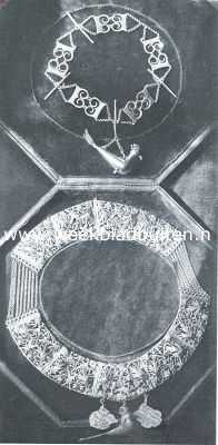 Zuid-Holland, 1920, Schoonhoven, Schoonhoven. Schutterskragen van gedreven zilver, behoorende tot de verzamelingen in het Stadhuis