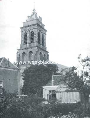 Zuid-Holland, 1920, Schoonhoven, Schoonhoven. Gezicht op den Bartholomeustoren