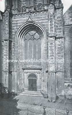 Zuid-Holland, 1920, Schoonhoven, Schoonhoven. De westelijke hoofdingang in den toren te Schoonhoven