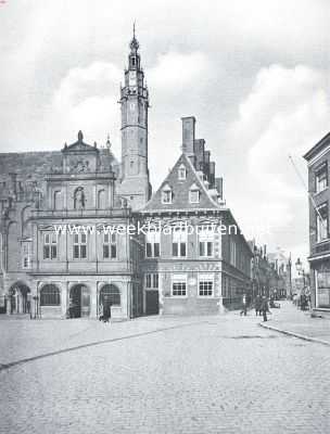 Noord-Holland, 1920, Haarlem, Het Stadhuis te Haarlem. De noord-oostelijke gebouwen