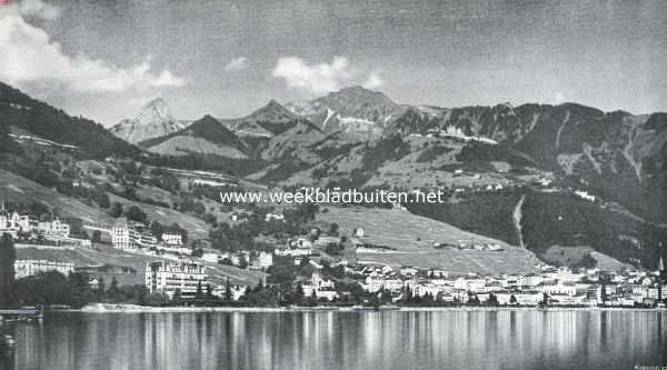 Zwitserland, 1920, Montreux, Aan het Meer van Genve. Montreux aan het Meer van Genve