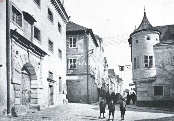 Oostenrijk, 1920, Steyr, Steyr. Hoekje van de Groenmarkt