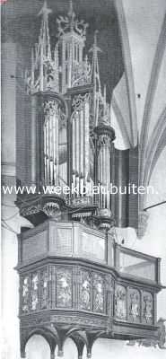 Noord-Holland, 1920, Alkmaar, De Groote Kerk te Alkmaar. Het oude orgel