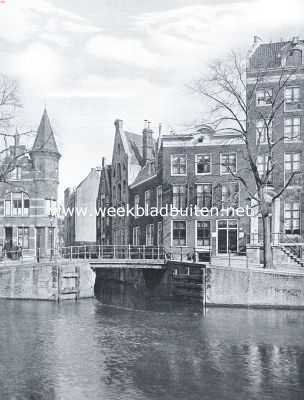Noord-Holland, 1920, Amsterdam, Een zonderling onteigeningsplan. De Beulingsloot bij de Heerengracht