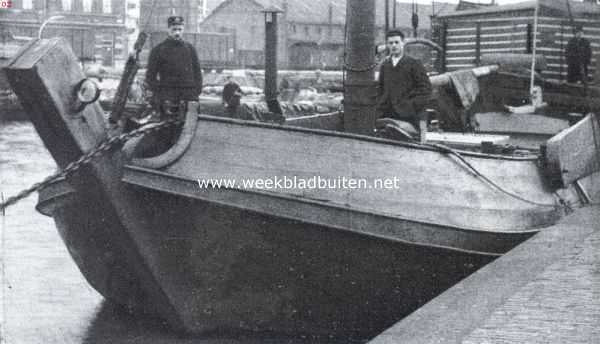 Nederland, 1920, Onbekend, Onze houten schepen van de binnenvaart en de visscherij. Schokker in dienst bij 't Loodswezen