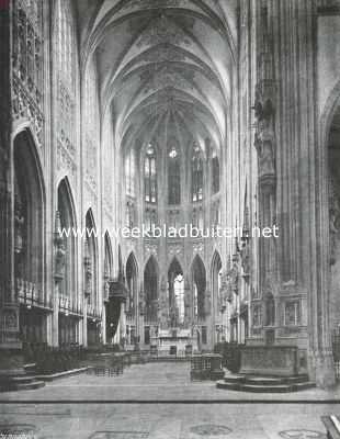 Noord-Brabant, 1920, Den Bosch, De St. Jans Kathedraal te 's Hertogenbosch. Het koor