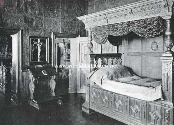 Belgi, 1920, Antwerpen, Het Museum Plantijn te Antwerpen. De slaapkamer