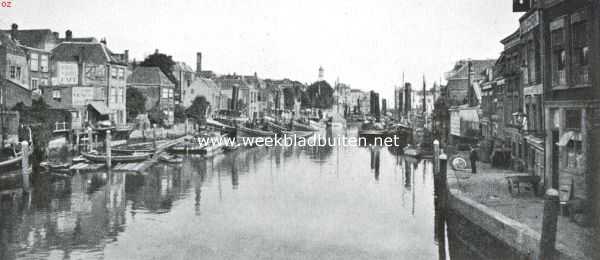 Zuid-Holland, 1920, Dordrecht, Dordrecht. De Wijnhaven te Dordrecht, de oude monding van de Dubbel of Devel