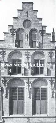 Zuid-Holland, 1920, Dordrecht, Dordrecht. Huis de Sleutel, Groenmarkt 31. (Midden 16e eeuw)