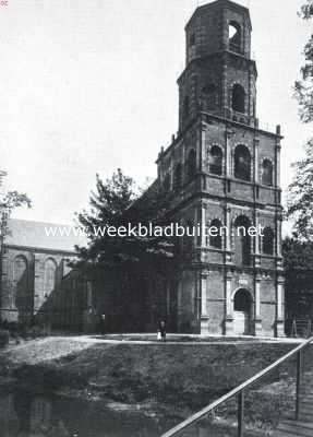 Utrecht, 1920, Ijsselstein, Ijselstein. De kerktoren, zooals deze er na den brand van 1911 uitziet