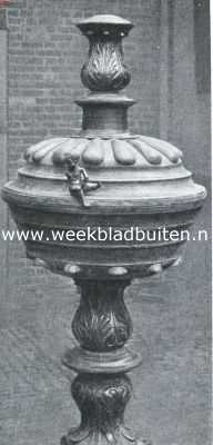Noord-Brabant, 1920, Halsteren, De te Halsteren gevonden doopvont. De doopvont te Halsteren
