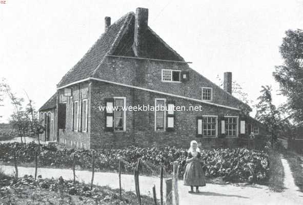 Zeeland, 1920, Grijpskerke, Walcheren. Huisje te Grijpskerke