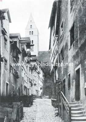 Duitsland, 1920, Meersburg, Meersburg aan het Meer van Konstanz. Bovenstad