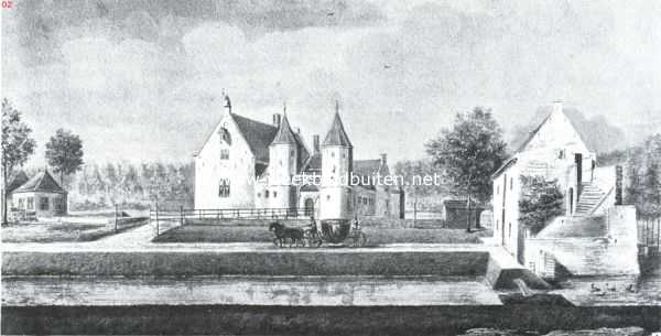 Walcheren. Het in 1863 gesloopte kasteel Popkensburg in de achttiende eeuw