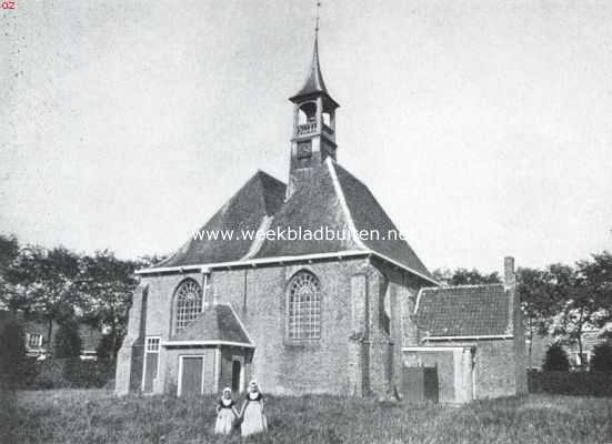 Zeeland, 1920, Grijpskerke, Walcheren. Het kerkje te Grijpskerke