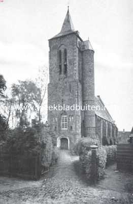 Zeeland, 1920, Ritthem, Walcheren. De kerktoren te Rithem