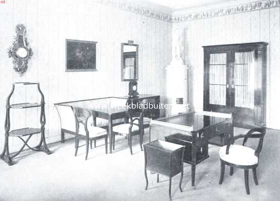 Oostenrijk, 1921, Baden, Het landhuis de Weilburg te Baden. Hoekje in een der vertrekken 2